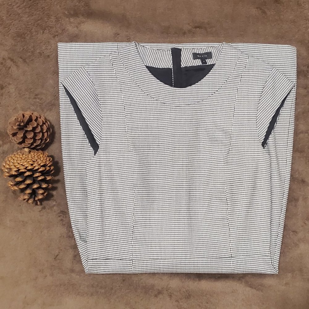 (New - Never Worn) Theory Orinthia Houndstooth Pencil Dress